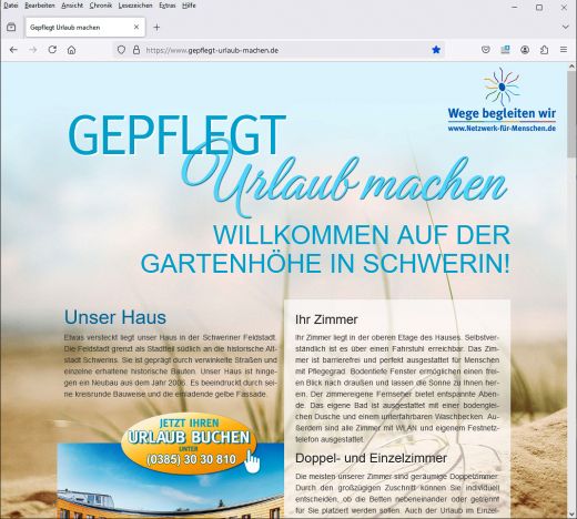Unser Angebot - Gepflegt Urlaub machen Unser Angebot - Gepflegt Urlaub machen